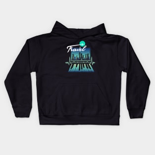 Travel is my therapy Kids Hoodie